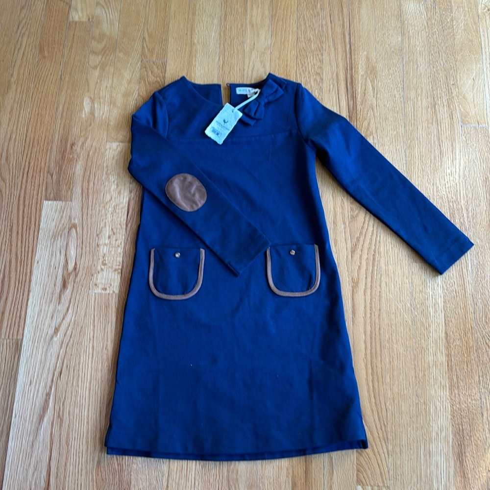 Girls Size 10 Brand NEW with Tags Long Sleeve Ponte Dress in Navy